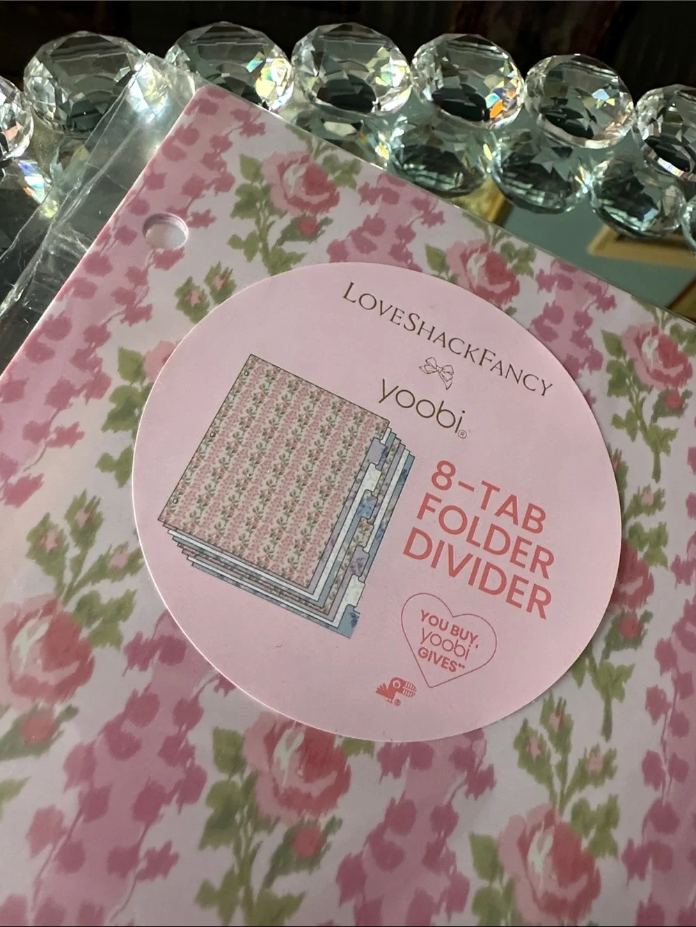 LoveShackFancy x Target Yoobi Floral 8-Tab Folder Dividers Pack NEW